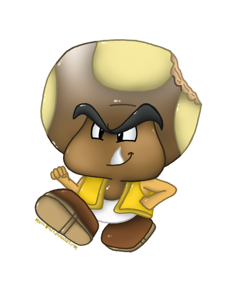 Commission goomba hybrid by. Toad clipart brown