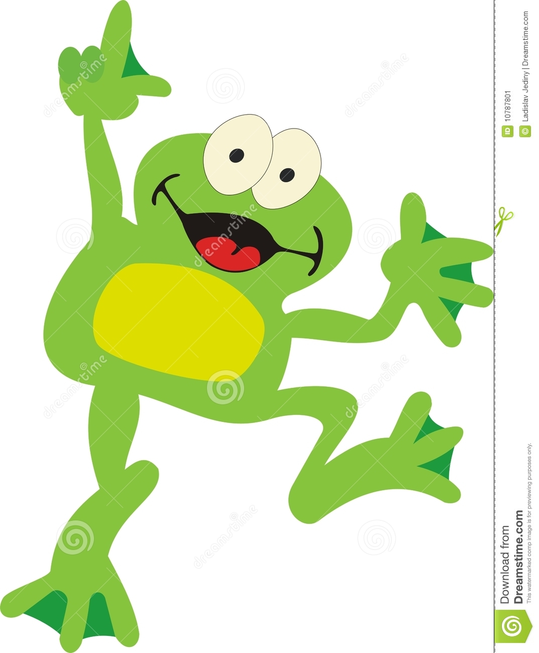 toad clipart cute hopping frog