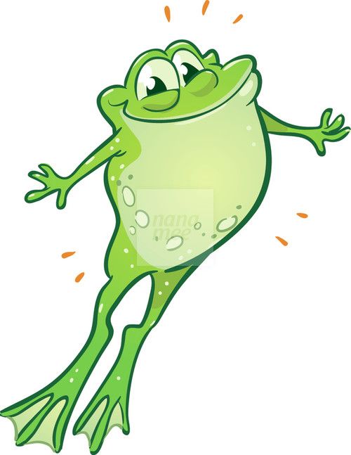 toad clipart cute hopping frog