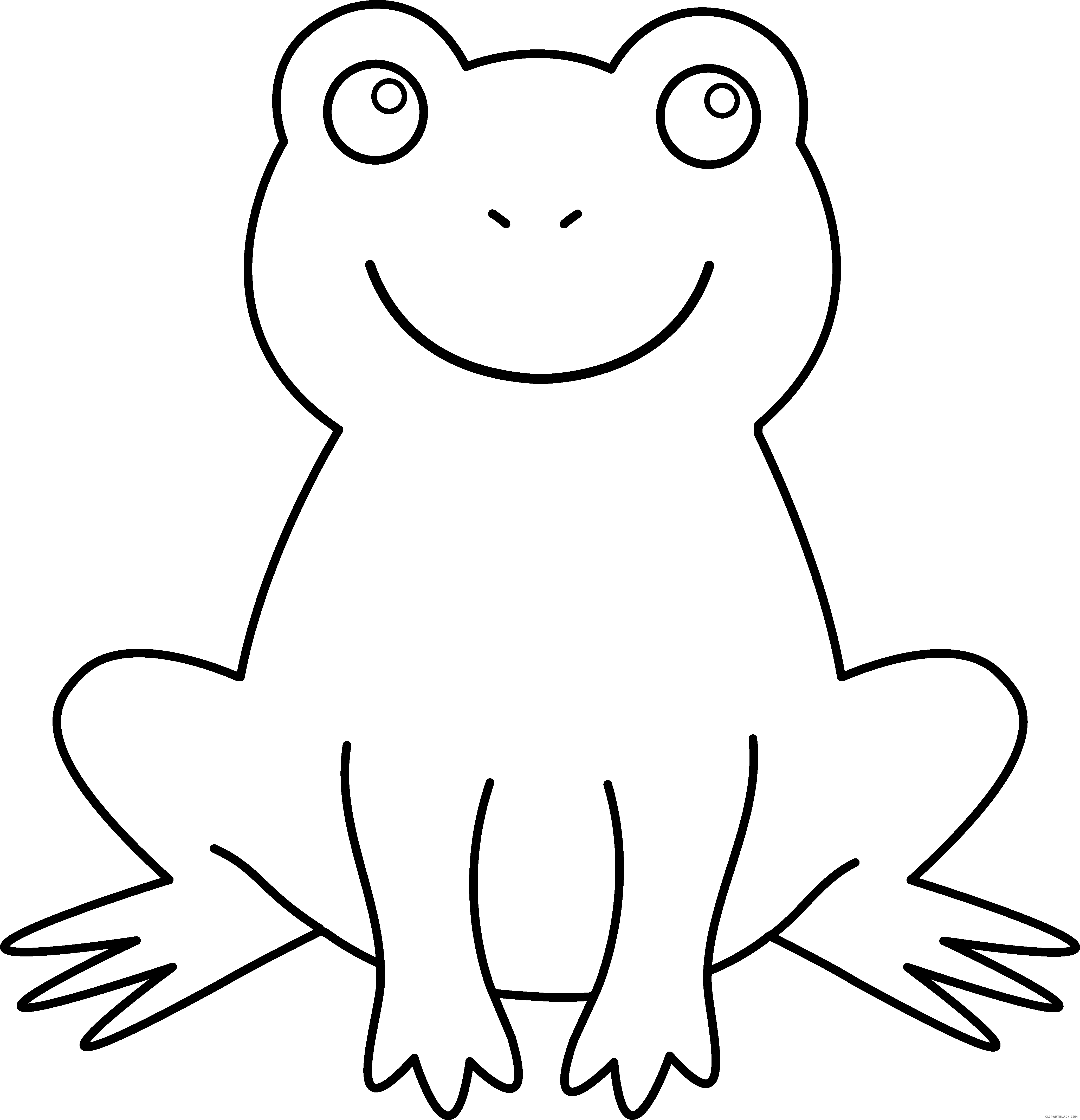Toad clipart drawing. Clipartblack com animal free