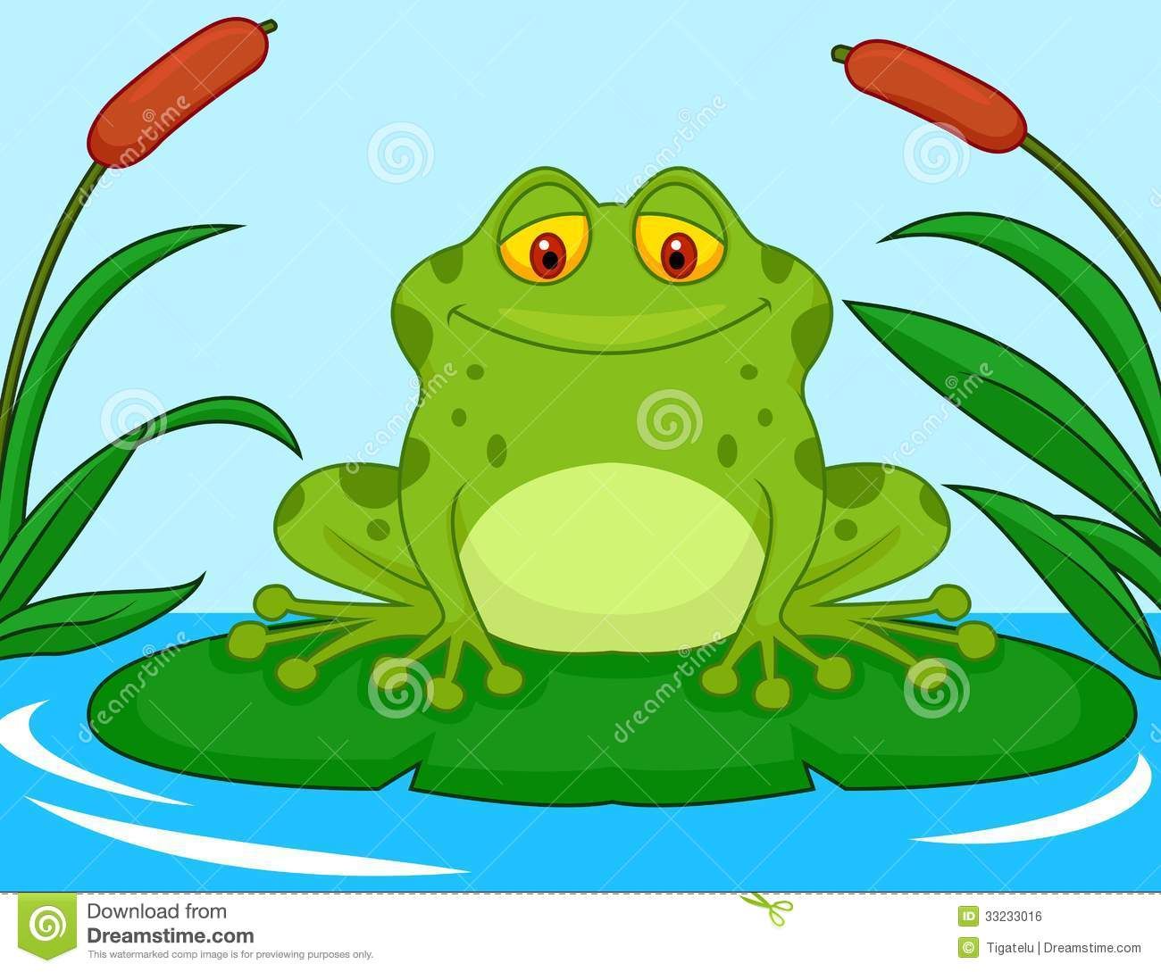toad clipart frog lily pad