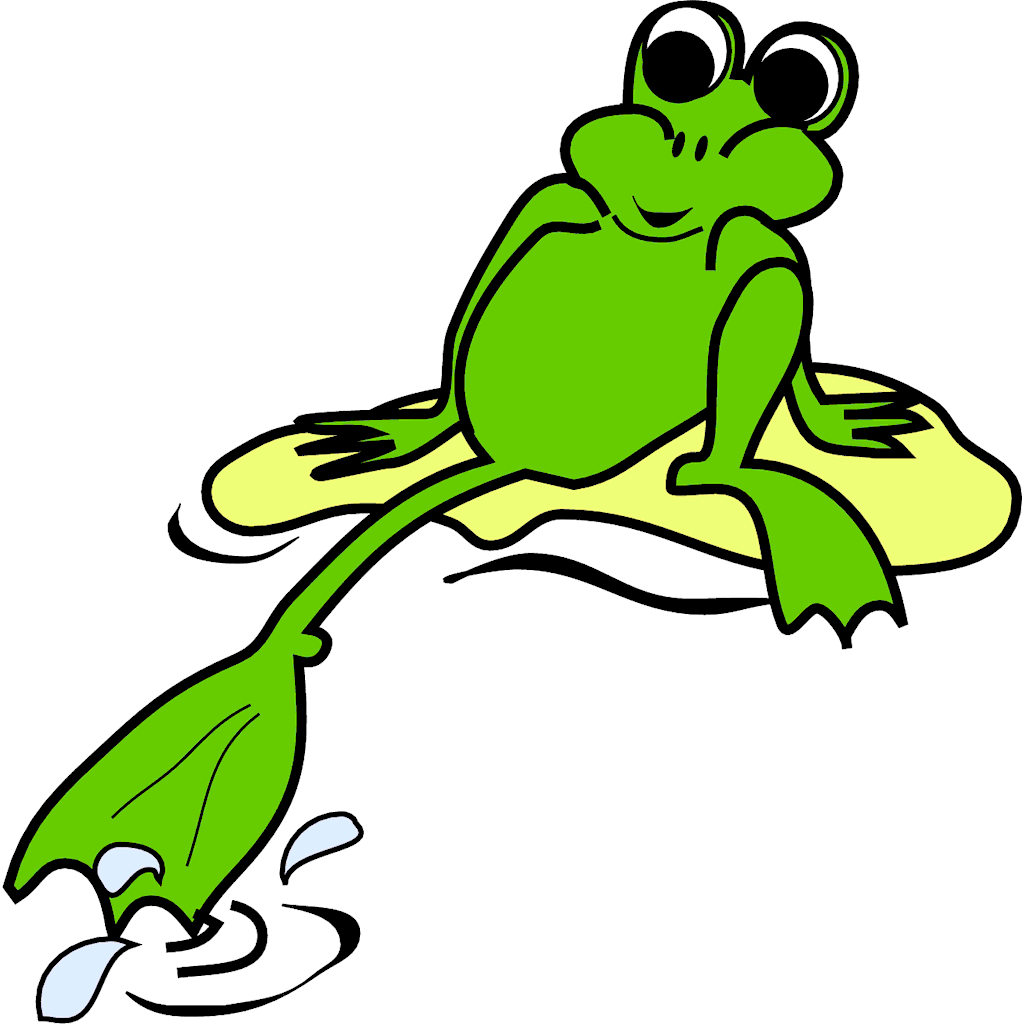 toad clipart frog pond