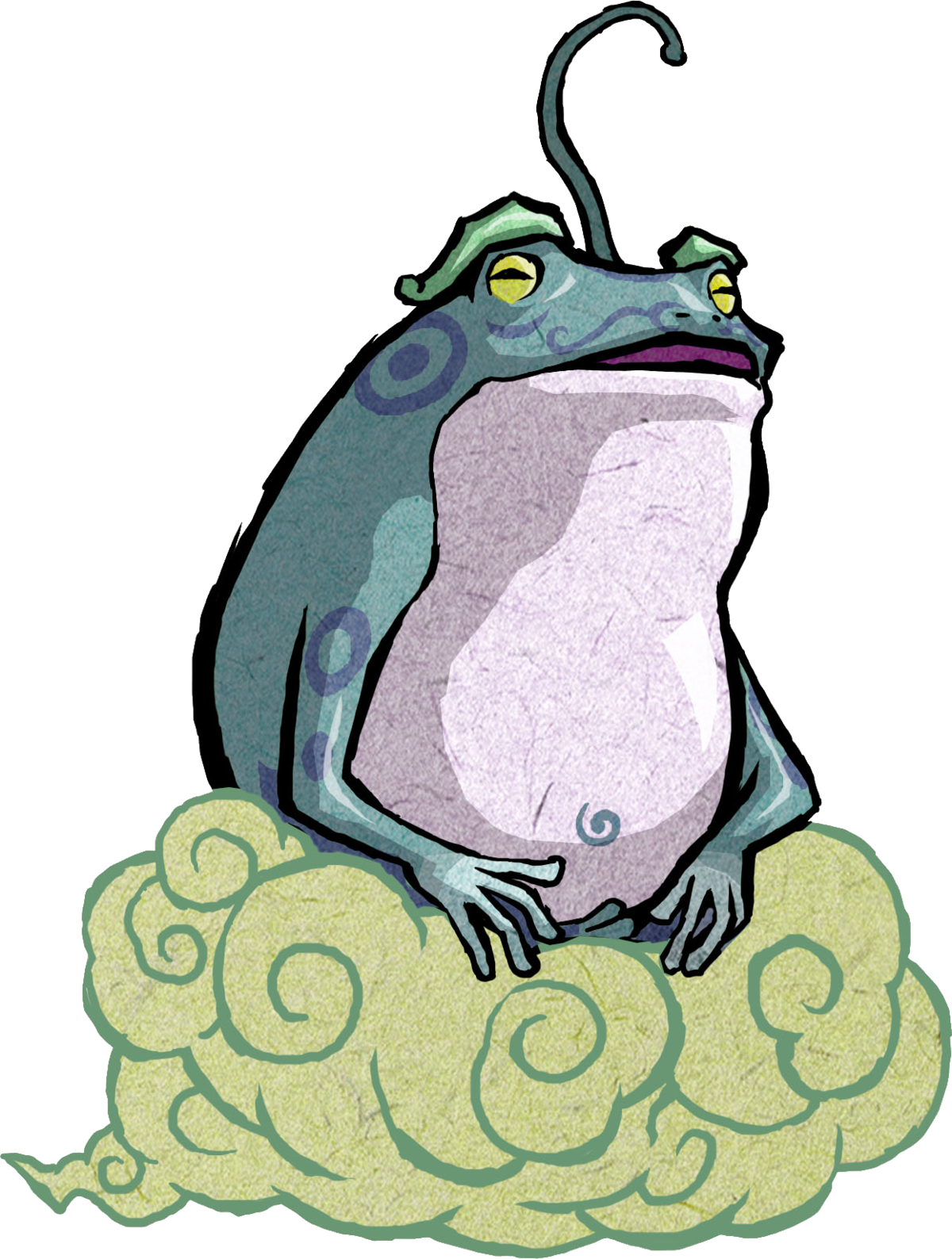 toad clipart frog race