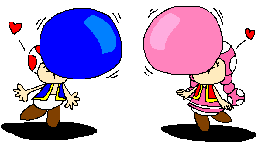 Toad clipart kid. And toadette bubble color