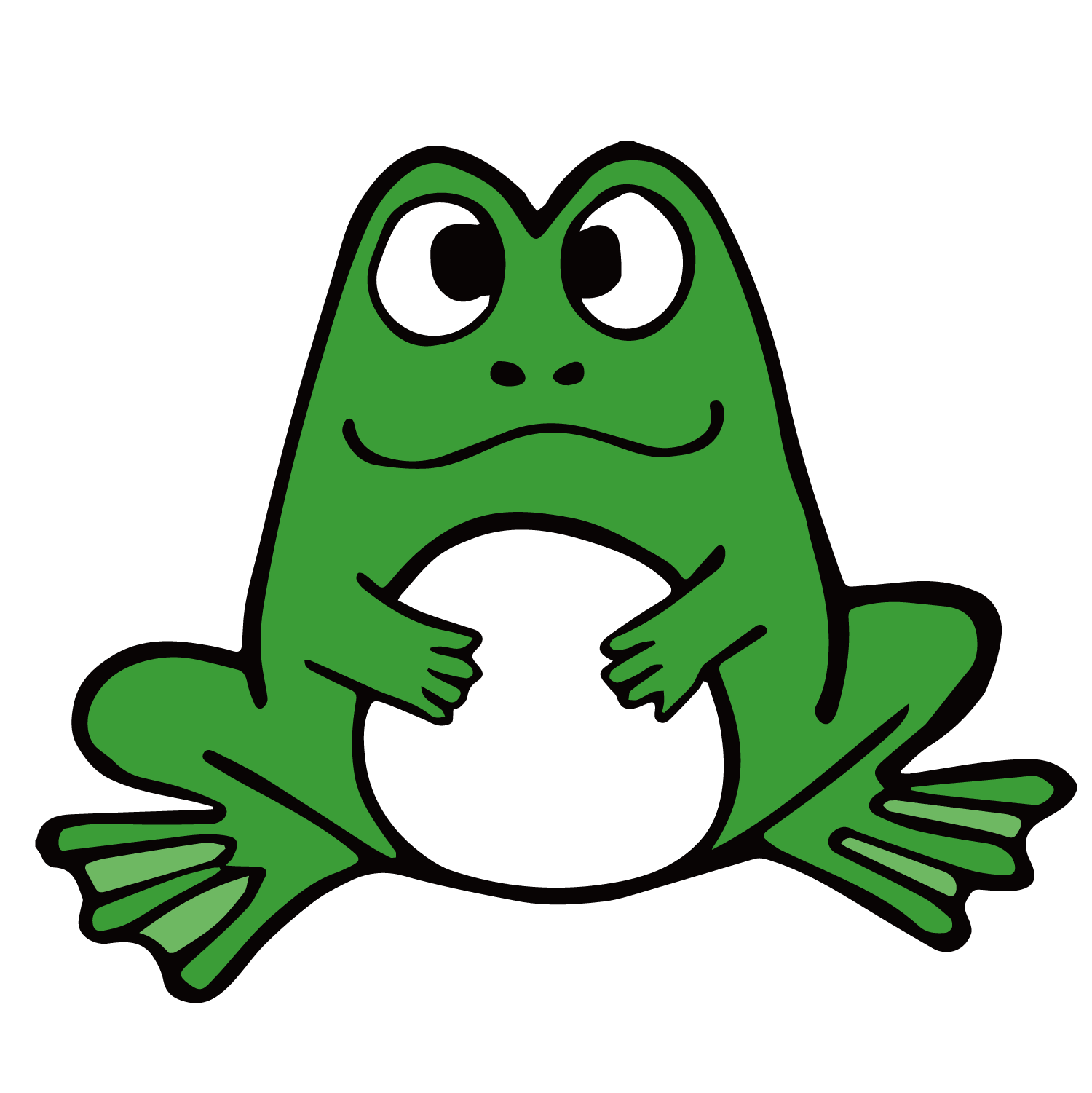 toad clipart orange frog
