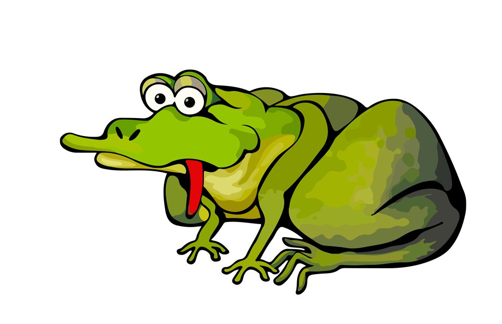S fun zone toads. Toad clipart side view