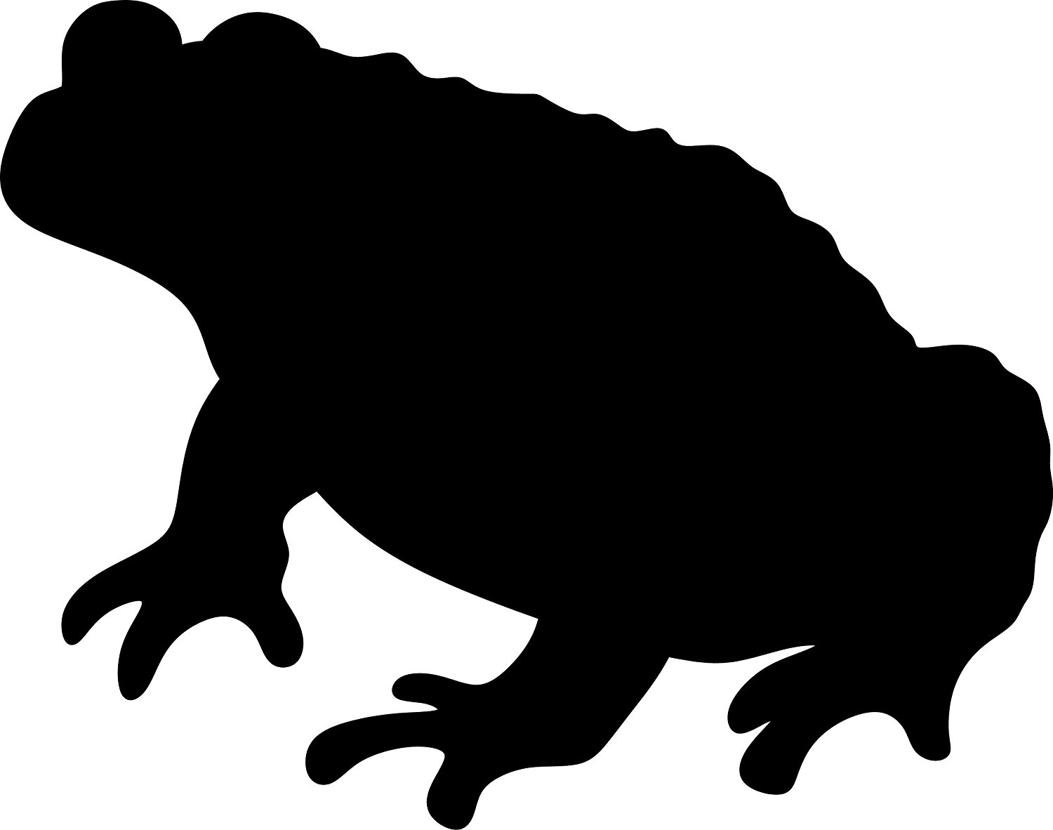 toad clipart silhouette