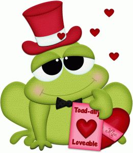 toad clipart valentine