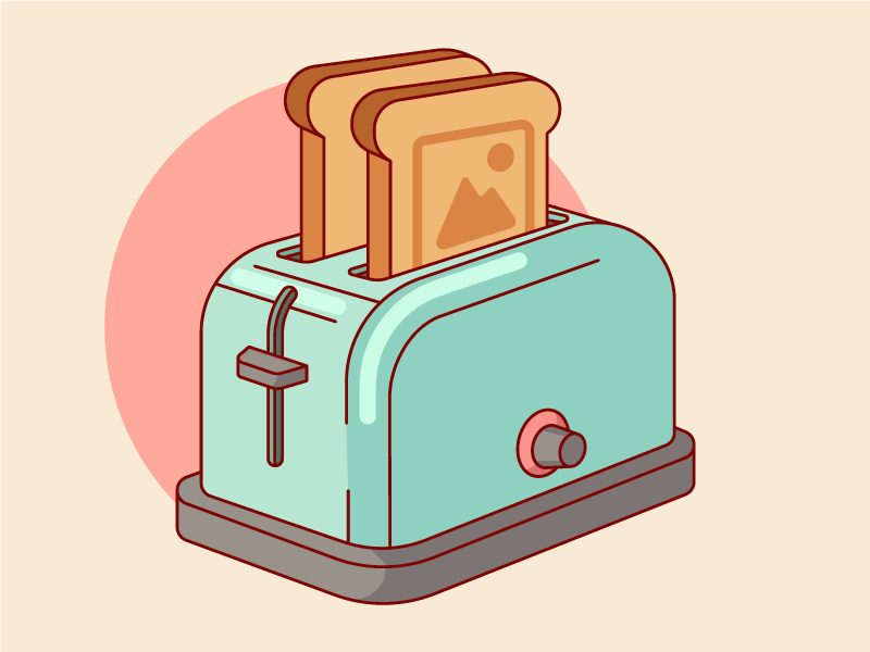 toaster clipart draw