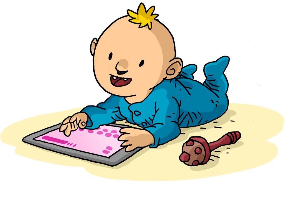 Tummy Time Clip Art