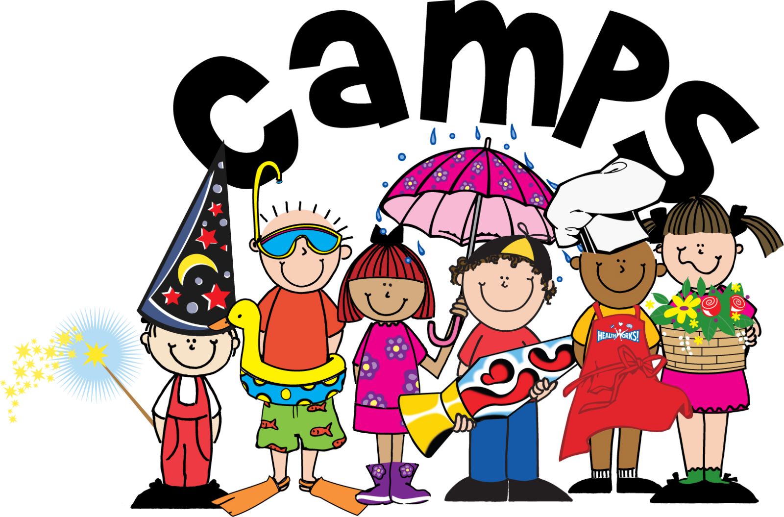 toddler clipart child camp