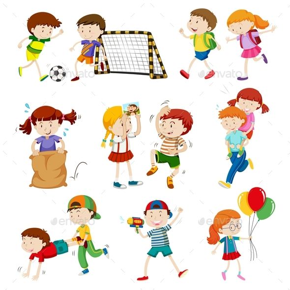 toddler clipart different activity