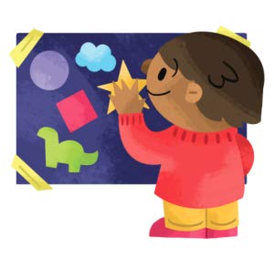 Play learn activities book. Toddler clipart self education