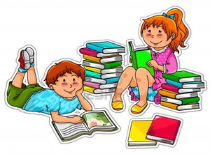 Toddler clipart shared reading. Of books with children