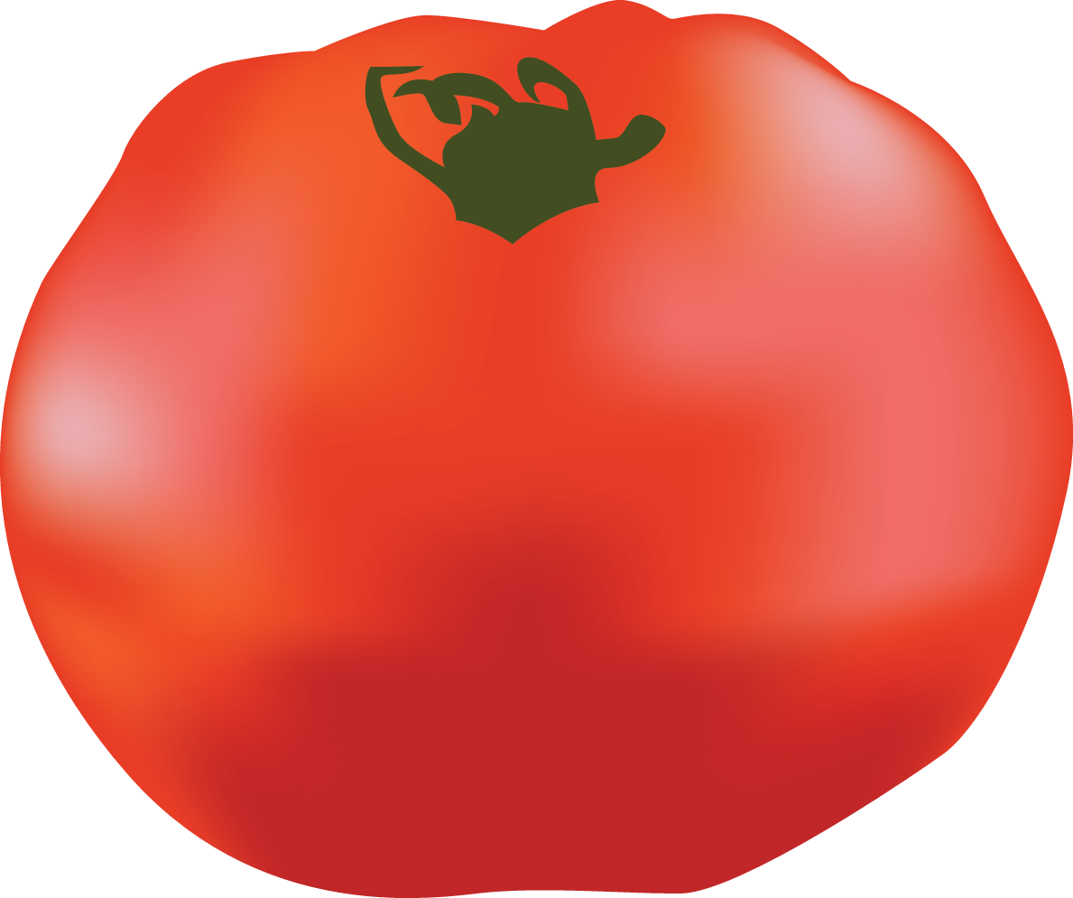 tomatoes clipart bright red