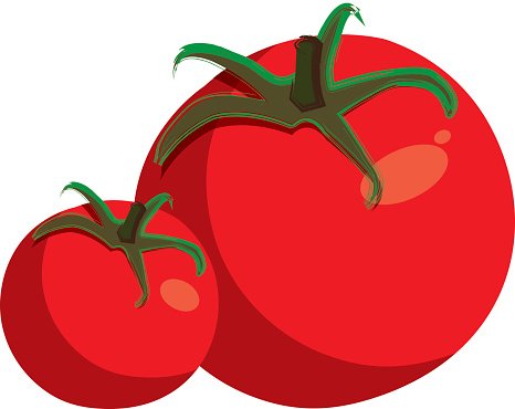 Flat design premium clipartlogo. Tomatoes clipart logo