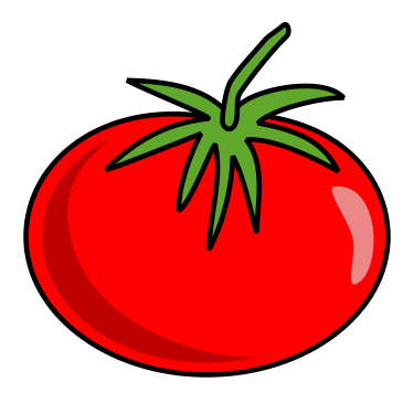 Drawing a cartoon tomato. Tomatoes clipart tamatar