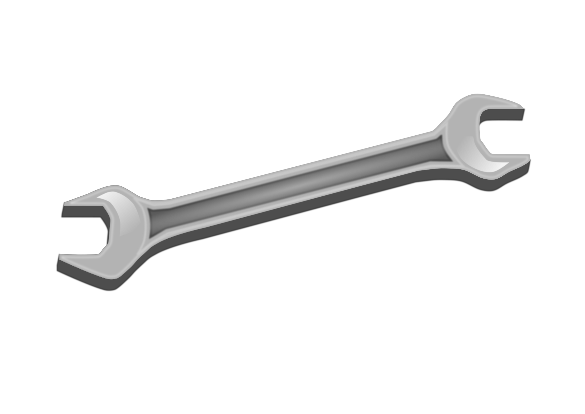 Big image png. White clipart wrench