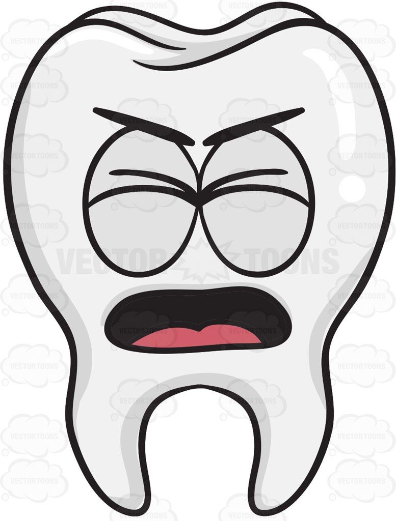 tooth clipart angry
