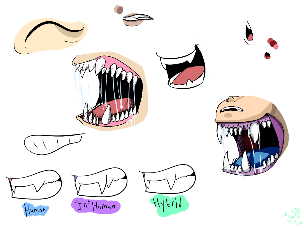 tooth clipart creepy
