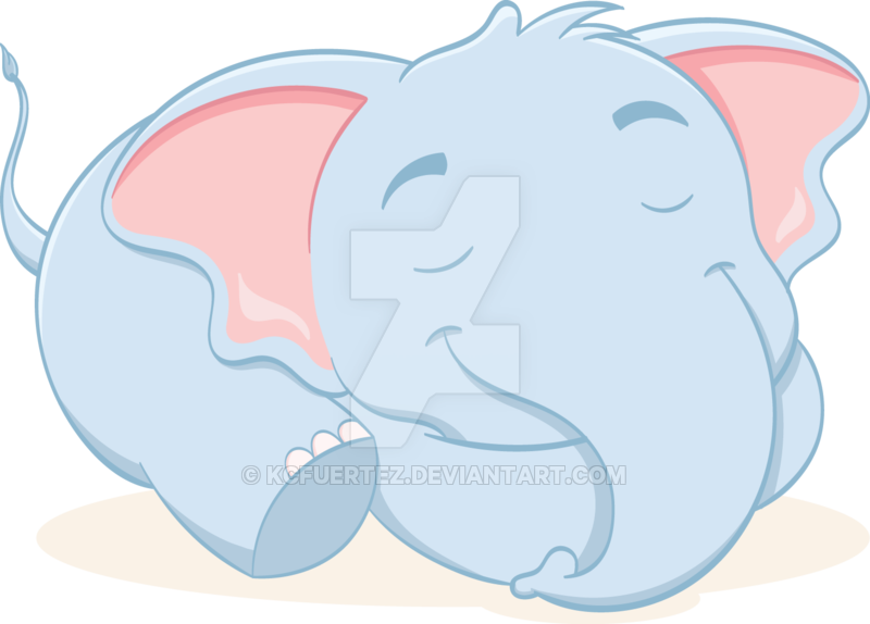 Tooth clipart elephant. Sleepy by kcfuertez on