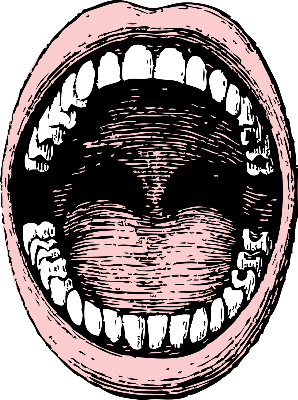 tooth clipart open mouth