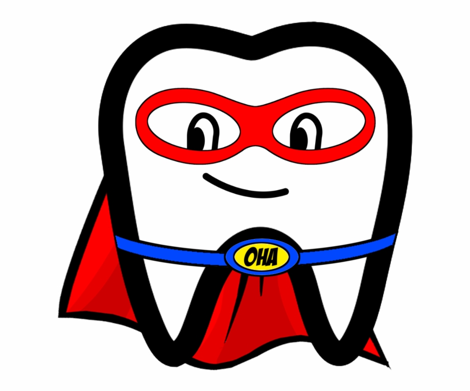 tooth clipart superhero