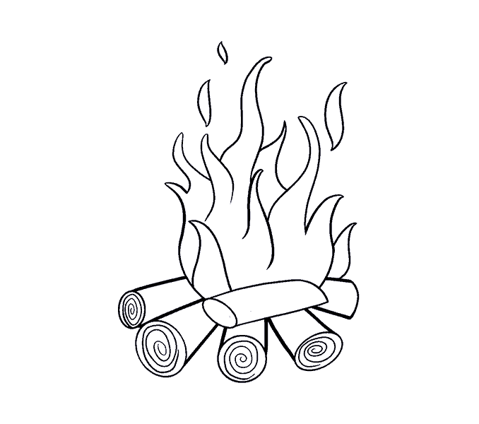 torch clipart drawing