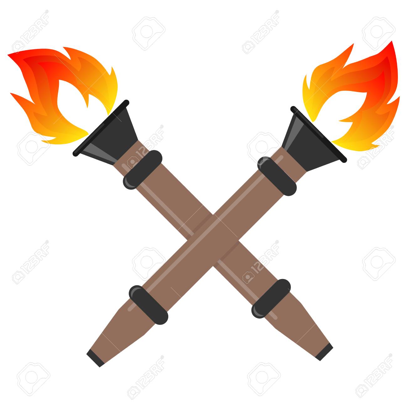 torch clipart fire stick
