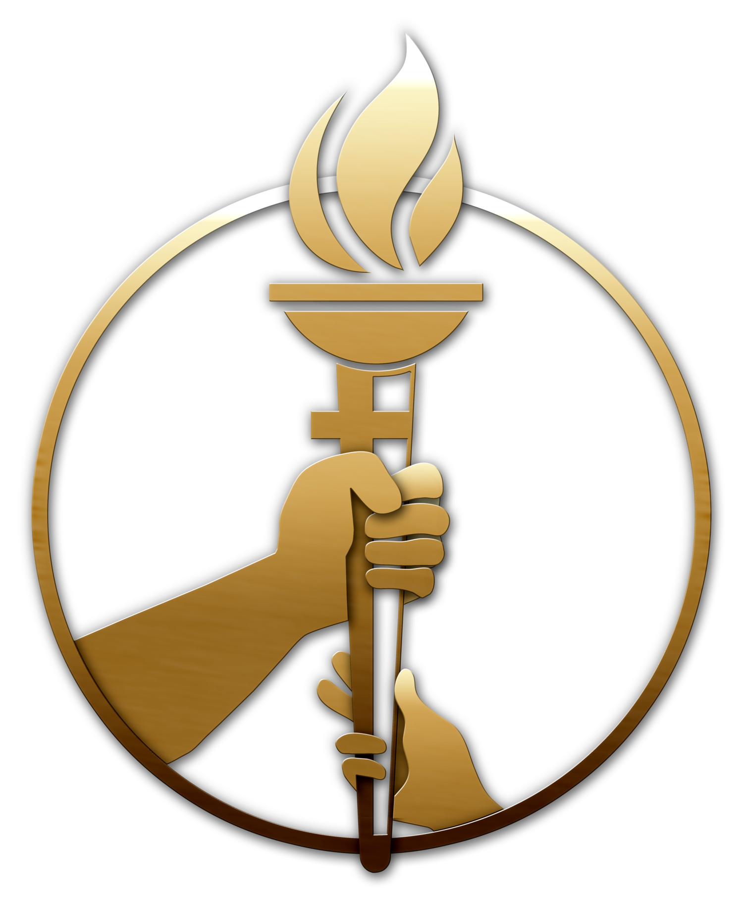 torch clipart gold