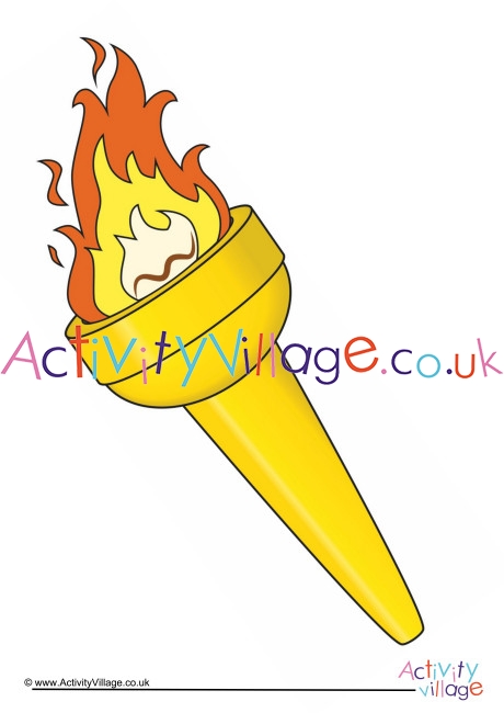 torch clipart printable