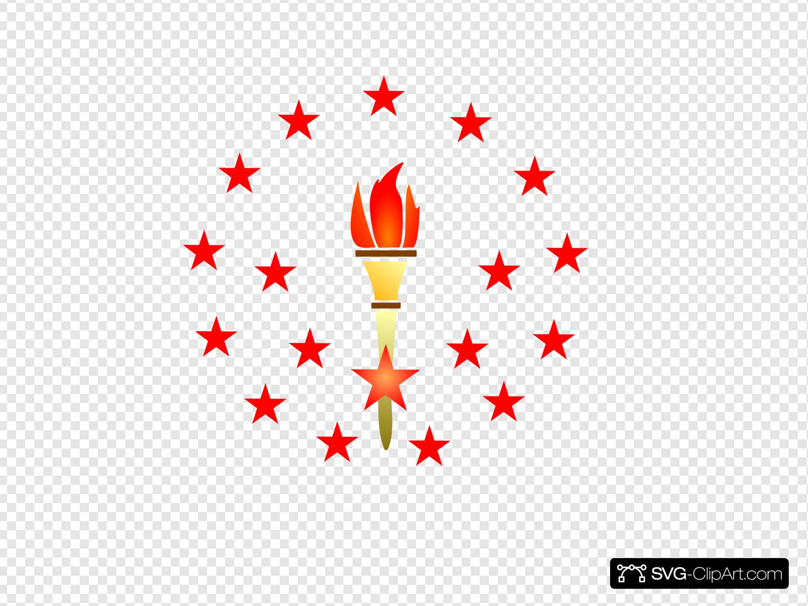 torch clipart red