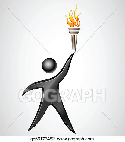torch clipart silhouette