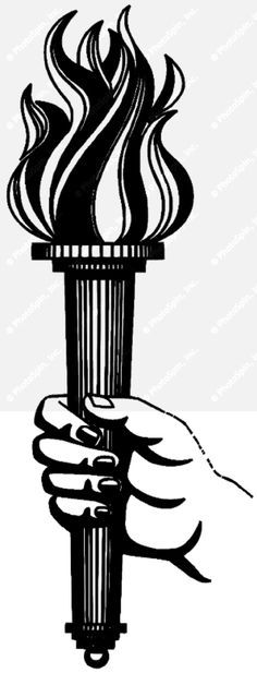 torch clipart tribal