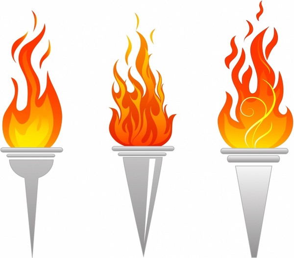 torch clipart vector