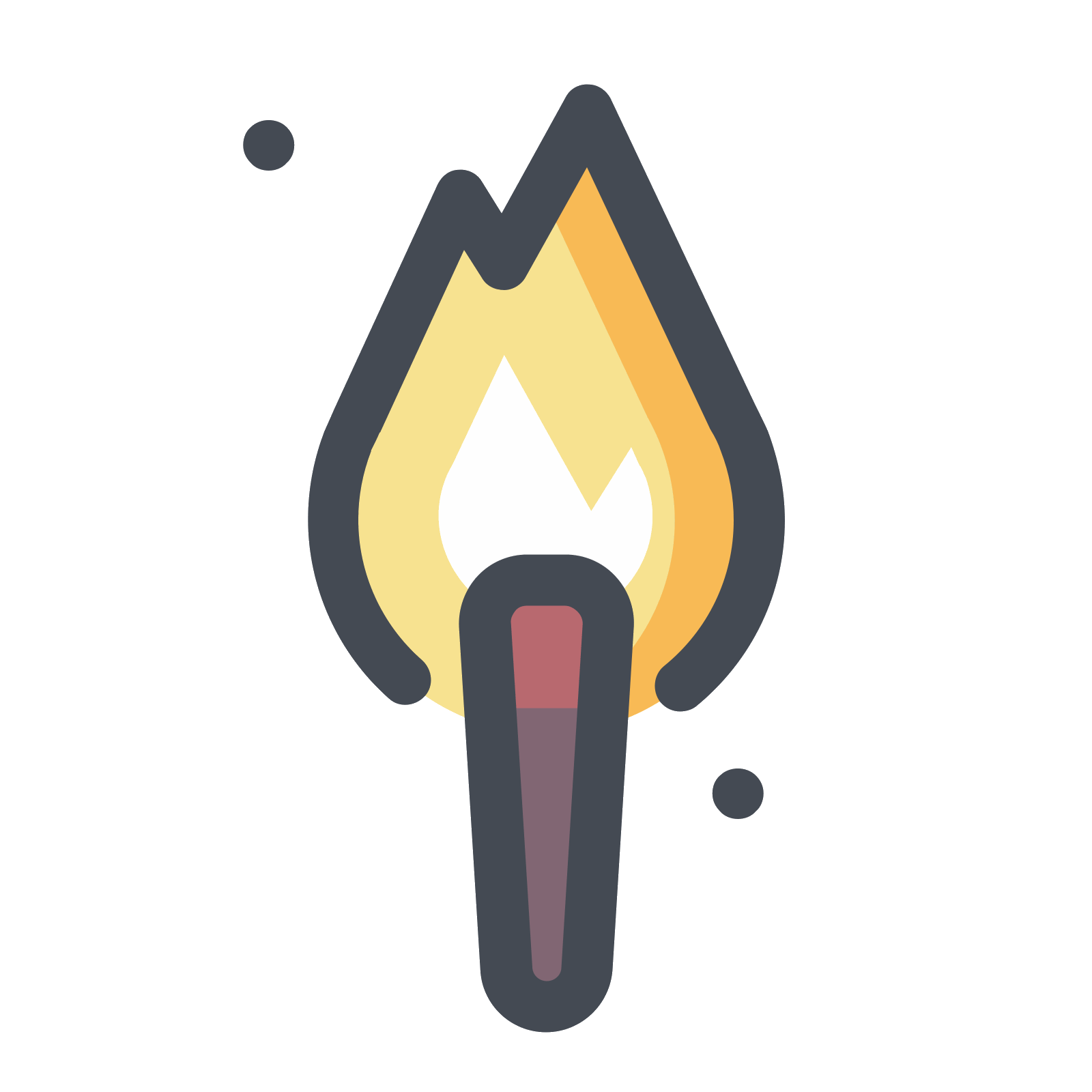 torch clipart vector