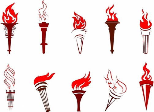 torch clipart vector