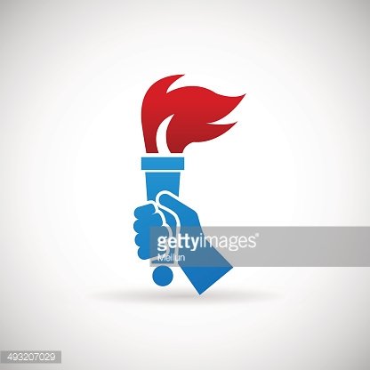 torch clipart victory