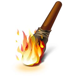 torch clipart wood torch