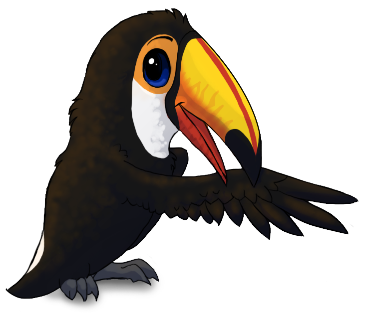 Forgetmenot birds hornbill publicat. Toucan clipart bird's