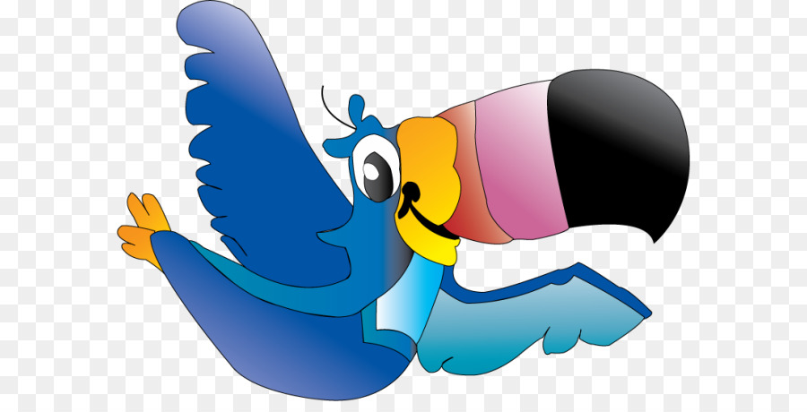 toucan clipart blue