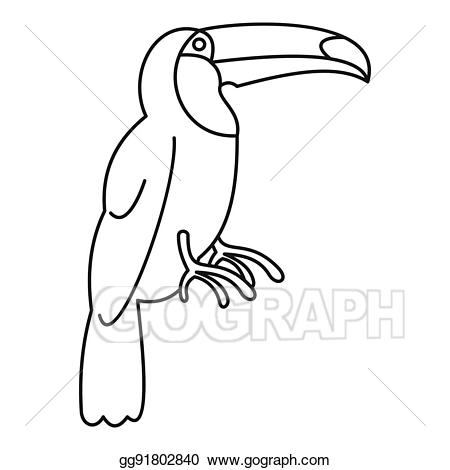 toucan clipart simple