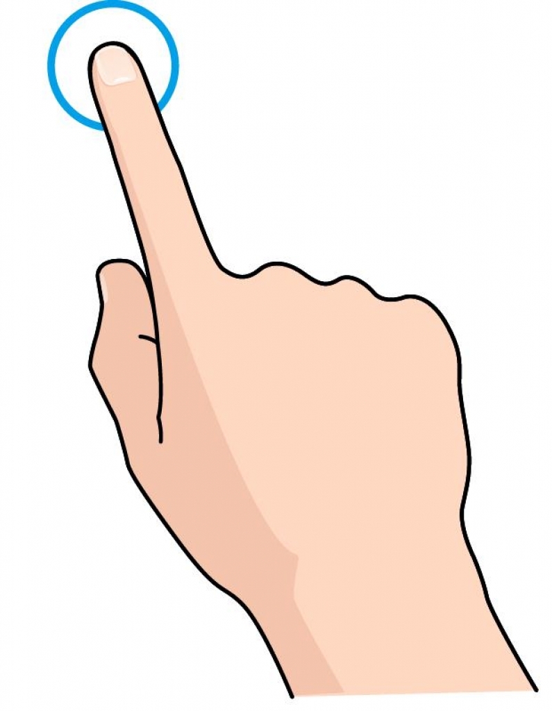 fingers clipart touch