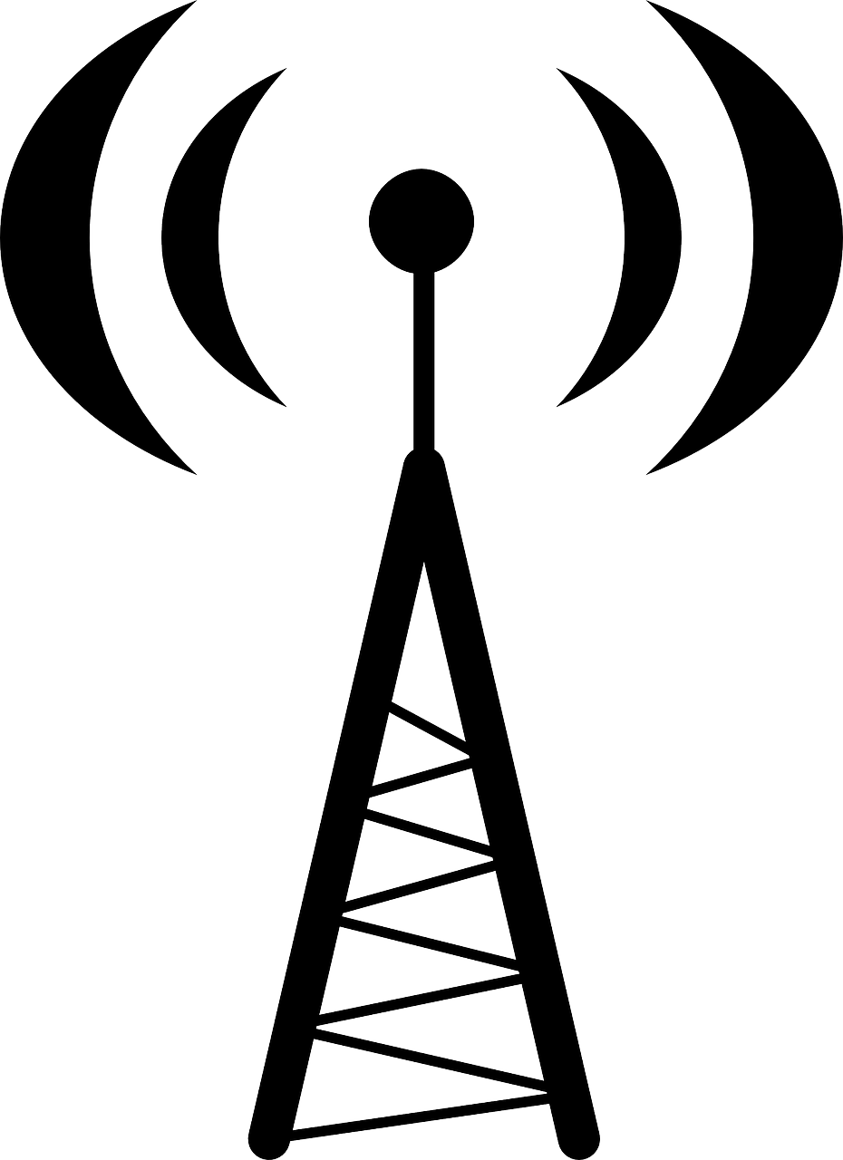 Tower clipart antenna. Radio wireless png image