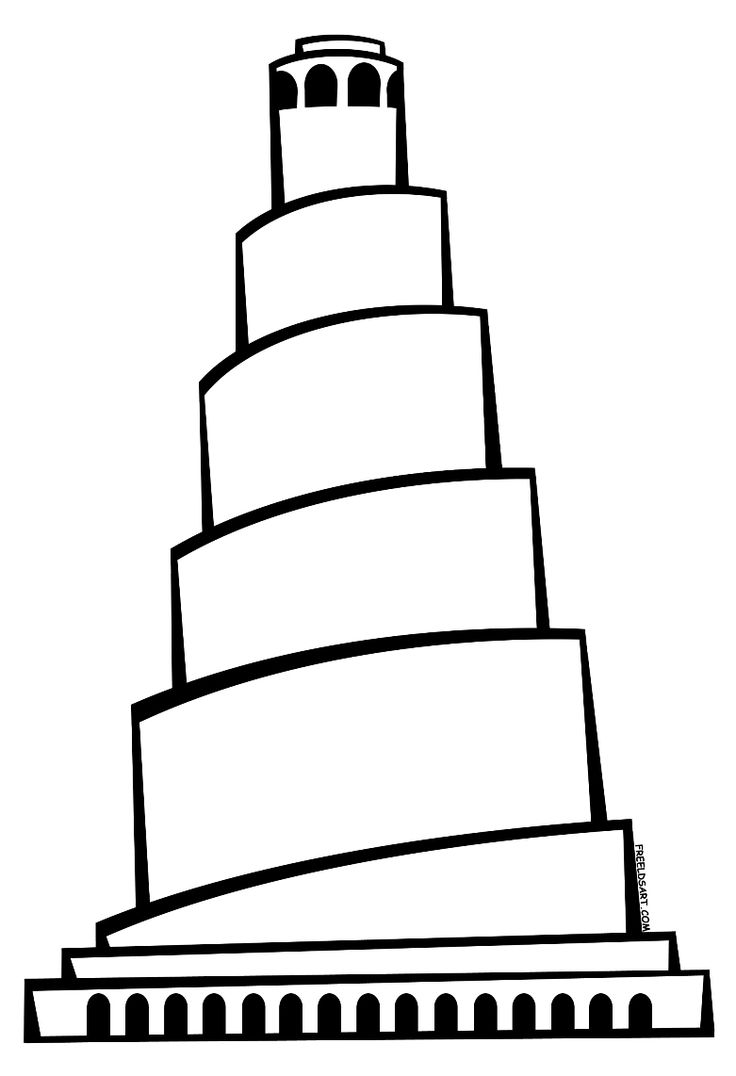 The of clip art. Tower clipart babel