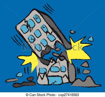tower clipart falling