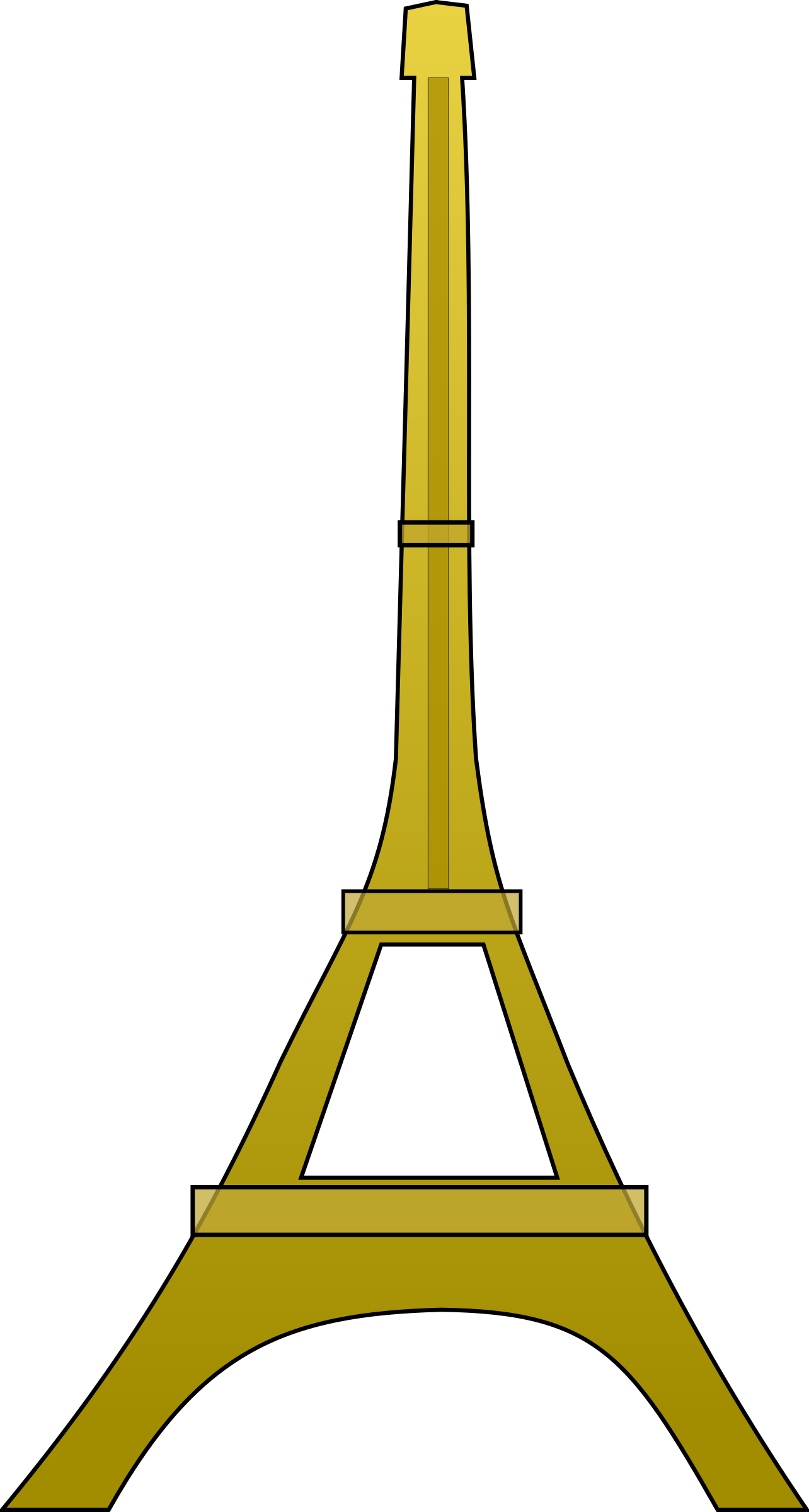 tower clipart gold