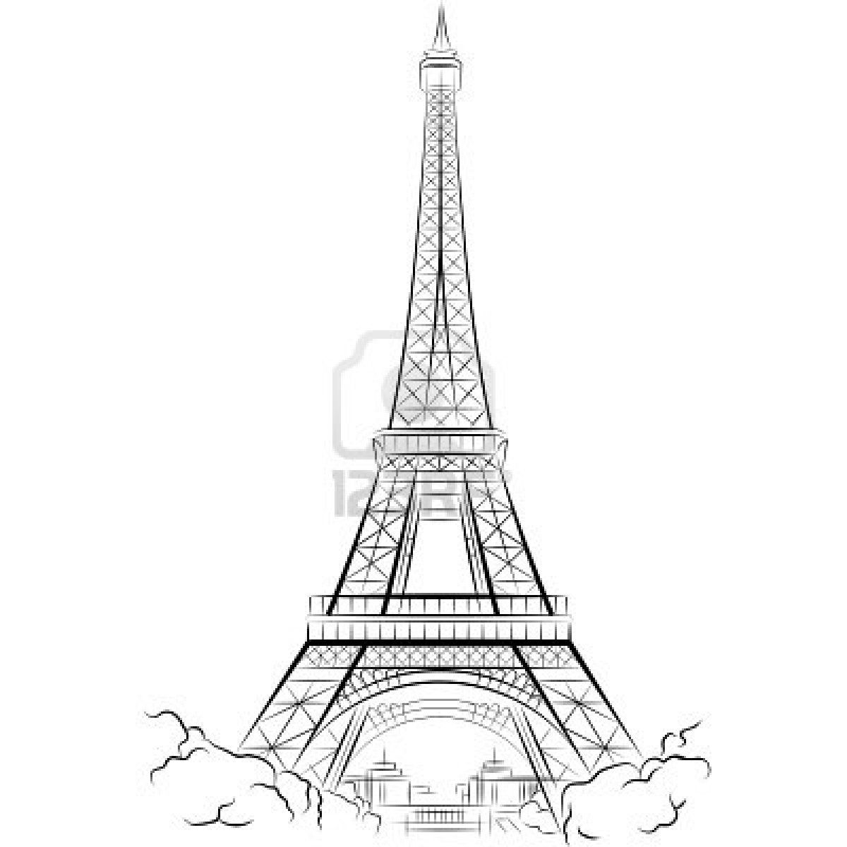 Stock vector hair makeup. Tower clipart lineart