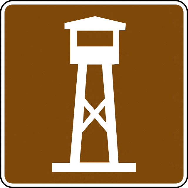 Color etc . Tower clipart lookout tower
