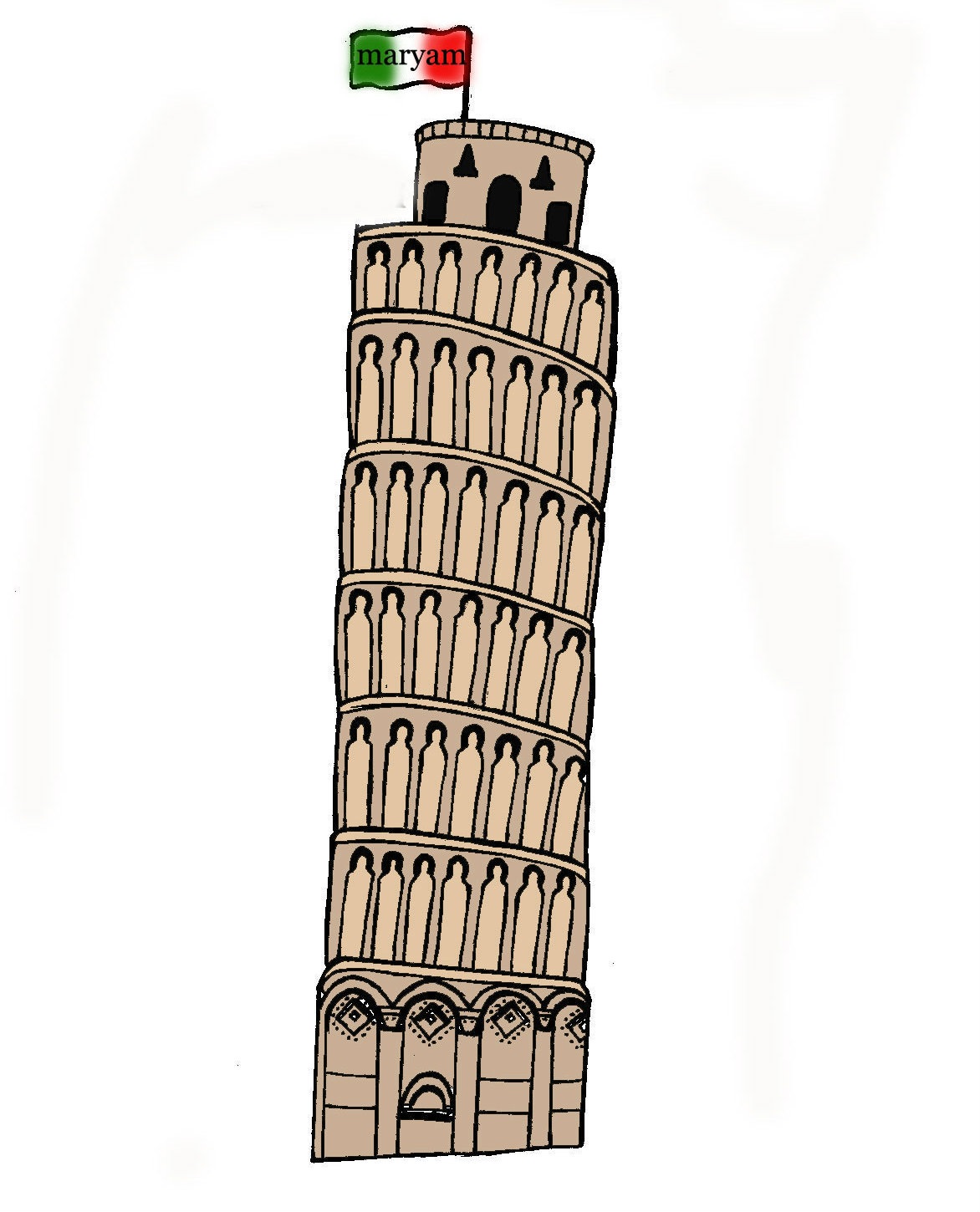tower clipart piza clipart